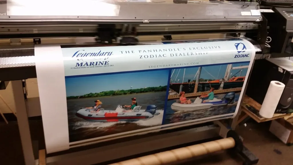 Flatbed printer for signage